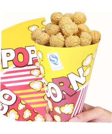 Healeved 500 Pcs Container Paper Popcorn Bags Popcorn Bucket Clear Cups Food Pouches Candy in Bulk Items Yellow Candy Paper Food Bag Bulk Food Containers for Food Gift Box Tight 16*16cmx5pcs As Shownx5pcs - Buy Online on GoSupps.com