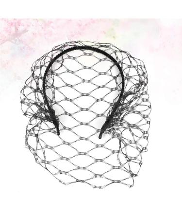Minkissy Black Fascinator Veil - Gothic Bird Cage Headdress for Bride Wedding & Masquerade Ball - Buy Online on GoSupps.com