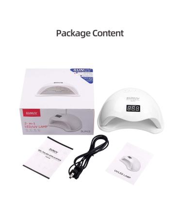 Shop 36W LED UV Nail Lamp - SUNUV Smart 2.0 for Gel Polish Timer & LCD Screen | Perfect Valentine Gift for Women & Couples - Buy Online on GoSupps.com