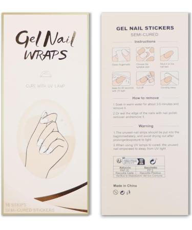 JMEOWIO Semi Cured Gel Nail Strips Green White Checkerboard Gel Nail Stickers Nail Supplies Nail Art Design Decoration Accessories - Buy Online on GoSupps.com