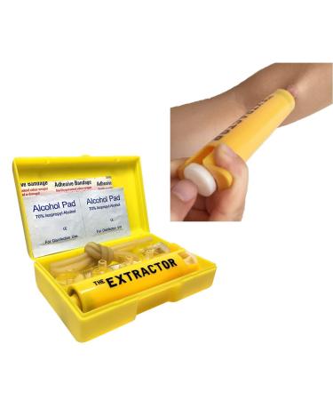 Finever Insect Bug Bee Sting Snake Bite Venom Extractor Suction Kit Tool Sting Pump First Aid Safety Fast Emergency for Hiking Backpacking Camping Yellow Color