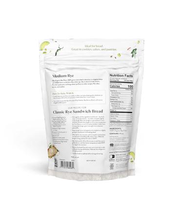 King Arthur Organic Medium Rye Flour - 3 lbs | Premium Baking Ingredient - Buy Online on GoSupps.com