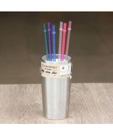 Dakoufish 11 Inch 12 Piece Reusable Acrylic Straws Glitter Sparkle Drinking Straw Plus One Cleaning Brush (11inch Pink) Pink 11 Inch (Pack of 12) - Buy Online on GoSupps.com
