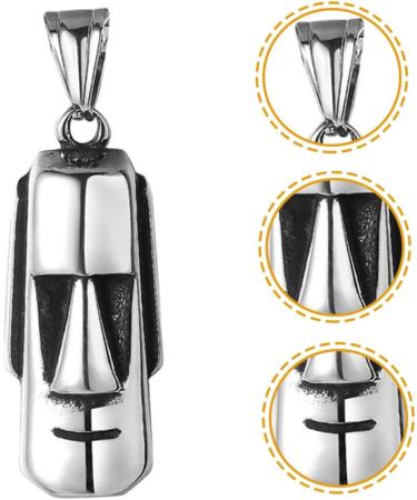 Zerodeko Easter Island Heads Easter Island Bracelet Charms New Year Charms for Bracelets Men s Necklace Choker for Men Necklace for Men Charm Necklace Man Stainless Steel Jewelry Metal - Buy Online on GoSupps.com