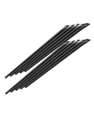 Beatifufu 12pcs Eyeliner Brush Eye Shadow Brush Makeup Eyeshadow Ultra Fine Eyeliner Brush Eye Liner Brush Mix 14.5x0.7x0.5cm Black