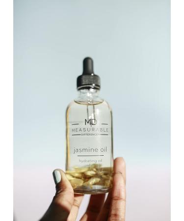 Measurable Difference Jasmine Face & Body Oil - Soothing Hydrating Moisturizer | 4 oz Bottle - Buy Online on GoSupps.com