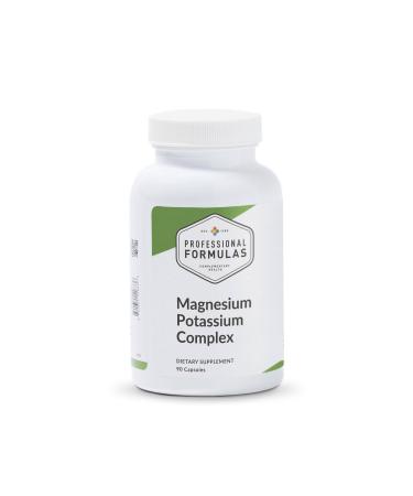 Professional Formulas Magnesium Potassium Complex Highly Absorbable Magnesium (Malate & Citrate) and Potassium Citrate Supports Healthy Muscle Nerve Heart and Electrolyte Balance 90 Capsules