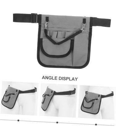 Toddmomy Pocket Storage Tote for Nursing Tools - Multi-Organizer Tool Pocket 22x21x1cm Gray - Ideal for Nurses & Professionals - Buy Online on GoSupps.com
