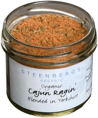 Steenbergs Organic Cajun Ragin' Spice Mix - 45g | Authentic Blend for Bold Flavors - Buy Online on GoSupps.com