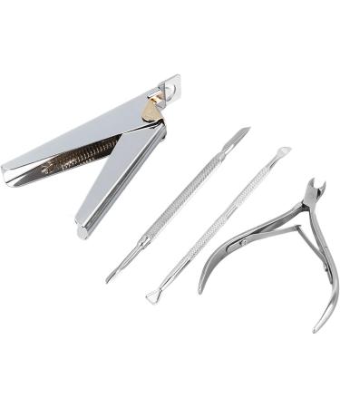 Manicure Scissors Set Stainless Steel Dead Skin Cuticle Remover Manicure Tools with Tight Biting and Smooth Opening Professional Nail Beauty Tools for Nail Salon Rust Proof - Buy Online on GoSupps.com