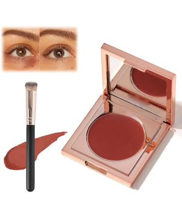 XOYHFQ Colored Clay Undereye Corrector, Color Corrector Undereye for Dark Circles with Brush, Cream Foundation Hydrating Concealer Under Eye, Conceal & Brighten Dark Circles (Red)