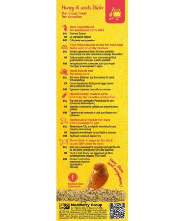 Buy RIO Sticks for Canaries - Honey & Healthy Seeds 0.08 kg - Premium Bird Treats for International Shipping - Buy Online on GoSupps.com