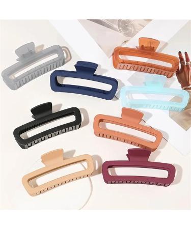 Hair Clips Hair Clip Large Rectangle Hairpin Popular Matte Hair Clips Transparent Hair Ornament Girls Hair Accessories Gift for Women(Color:13cm-C) - Buy Online on GoSupps.com