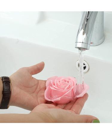 Rose Flower Shaped Bath Soap Gift Box for Women - Floral Scented Soap Petals for Mother's Day, Birthday, Valentine's Day, Christmas - Plant Essential Oil Soap Bouquet - Buy Online on GoSupps.com