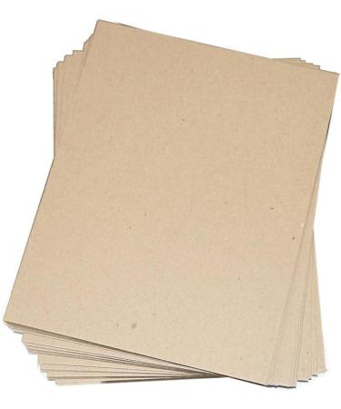 200 Pack of 8.5x11 Chipboard Pads - 22PT Brown Scrapbooking Sheets - Light Weight - Secure Seal - Pack of 200 - Buy Online on GoSupps.com