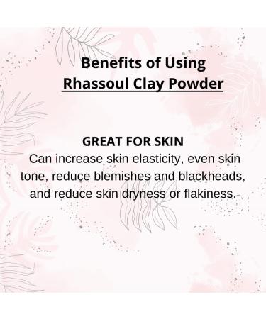SVATV Rhassoul Clay Powder 8oz - Deep Cleansing Face & Hair Mask | Even Skin Tone & Exfoliation | Natural Ghassoul Clay for Younger Looking Skin - Buy Online on GoSupps.com