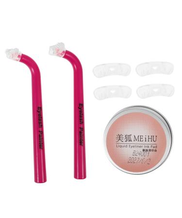 Gogogmee 1 Set Eye Makeup Aid Lower Eyelash Stamps Cosmetics Eyelashes Stamps Lower Eyelash Makeup Tool Eye Makeup Tool Eyelash Stencils Reusable Eyelash Stamps Eyelash Guide Diphenylene 12.00X3.50X2.50CM