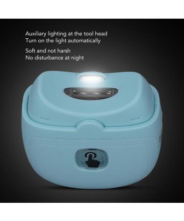 Electric Nail Grinder with Smart Chip Proof and Anti Pinch Design Rechargeable Nail Trimmer for Baby Adults (blue) - Buy Online on GoSupps.com