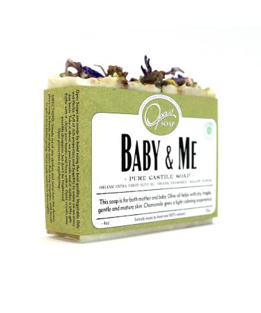 100% Natural Baby & Me Fragrance-Free Castile Olive Soap with Chamomile | Organic & Gentle for Sensitive Skin - Buy Online on GoSupps.com