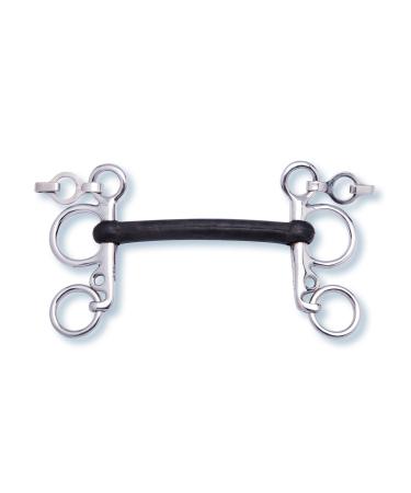 St bben bit 2243 Pelham with curved non-flexible bar 12.5 cm - 16 mm - rubber bar