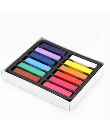 MFUOE 12 Colors Hair Chalk Set - Temporary, Washable & Non-toxic Hair Dye for Parties, Holidays & Birthdays - Perfect Gift for Girls and Friends - Buy Online on GoSupps.com