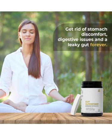 LevelUp Gut Superfood Fiber Supplement for Leaky Gut & Digestive Health - Prebiotic Probiotic Postbiotic XOS, Gluten-Free, No Additives - Total Gut Health (Unflavored) - Buy Online on GoSupps.com