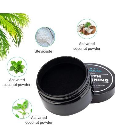Buy Natural Teeth Whitening Charcoal Powder - Organic Chemical-Free Oral Care | 1.02 Ounce Pack - Buy Online on GoSupps.com