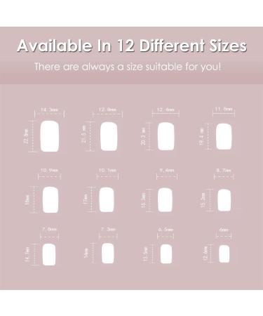 Square False Nails Short 24Pcs Black French Fake Nails | Acrylic French Nail Tips with Jelly Glue | Squoval Stick on Nails for Women and Girls - Buy Online on GoSupps.com