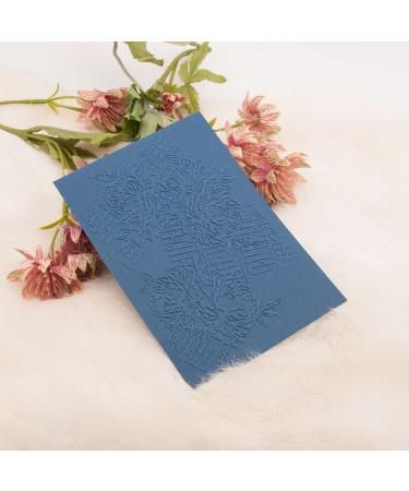 LZBRDY 4.1x5.8 Inch Flower Leaves Embossing Folder for Scrapbooking & Card Making - Handwritten Words Design (EM278) - Buy Online on GoSupps.com