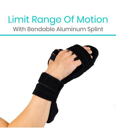 Vive Resting Hand Splint - Stroke Recovery Brace for Finger Straightening - Right & Left Wrist Immobilizer for Arthritis Tendonitis Carpal Tunnel Relief - Buy Online on GoSupps.com