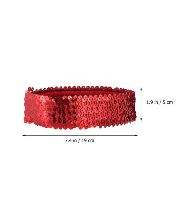 Beaupretty Red Sequin Headband - Sparkly Elastic Hair Accessory for Women & Girls - Buy Online on GoSupps.com
