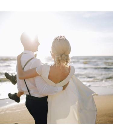 FRCOLOR Wedding Hair Comb Alloy Flower Pearl Rhinestones Crystal Bride Hairpin Women Side Hair Clips for Party Dressup Daily Vacation Photo Props(White) - Buy Online on GoSupps.com