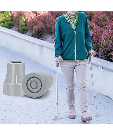 dinio Crutch Tips 7/8Inch Heavy Duty Non-Slip Rubber Cane Tips Foot Crutch Accessories 6 PCS - Buy Online on GoSupps.com