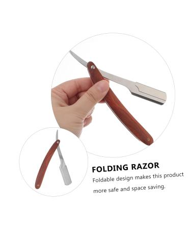 Buy Stainless Steel Shaving Razor for Men - Premium Straight Barber Trimmer & Facial Spatula | International Shipping Available - Buy Online on GoSupps.com