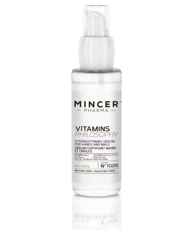 Mincer Pharma Hand & Nail Serum for Mature Skin - Strengthening Formula with Chia Oil & Vitamins A B C D E F PP Jojoba Oil - 30ml - Buy Online on GoSupps.com