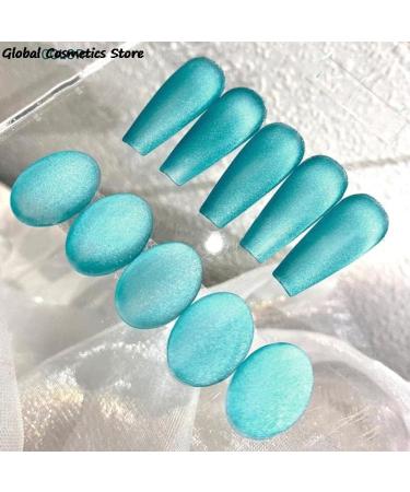 12ml Cat Eye Gel Soak Off Gel Nail Polish Blue Nail Varnish UV LED Gel for Nail Art Easy Coloring Manicure Tool - (Color: Blue) - Buy Online on GoSupps.com