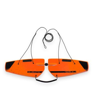 Subwing - Fly Under Water - Towable Watersports Board for Boats - 1, 2, 3, 4 Person Tow - Alternative Pull Behind to Water Skiing, Flying Tubes & Tube Floats Orange Fusion