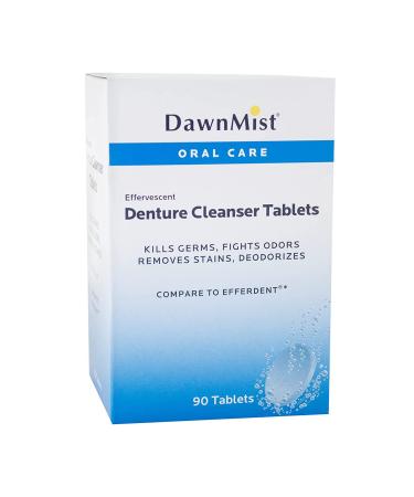 Dukal DawnMist Dental Appliance Cleaner Denture Tablets 90/bx DEN6290
