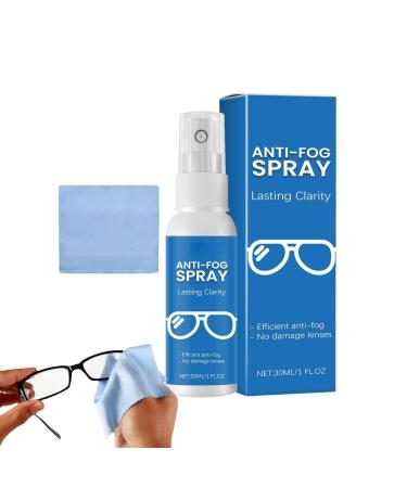 Eye Glass Cleaners Spray | Portable Glasses Anti-Fog Spray | Eyeglasses Cleaner Spray Eyeglass Cleaning Accessories Fog Free Cleaning Spray for All Lenses