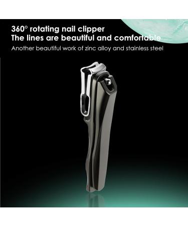 Nail clipper for women stainless steel manicure scissors with nail file nail clipper for men and women pedicure tools ingrown nail care - Buy Online on GoSupps.com