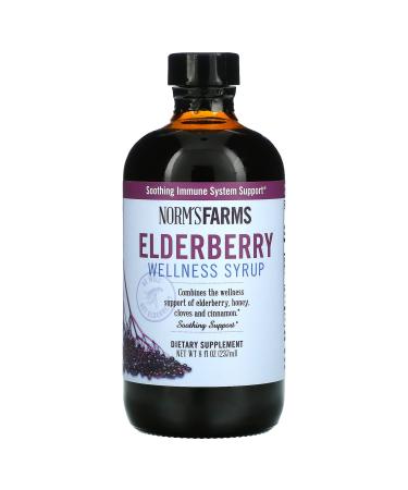 Norms Farms Wellness Syrup Elderberry 8 fl oz (237 ml)
