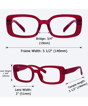 Fancy Screwless Metalless Reading Glasses for Women - 6 Pack with Spring Hinges | +2.00 2.0x Magnification 6 Stylish Colors - Buy Online on GoSupps.com