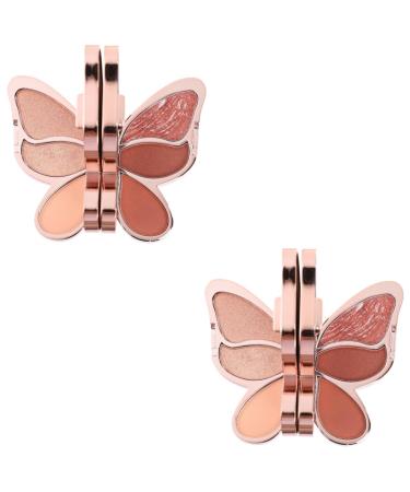 FOMIYES 2 pcs Supply Foundation Makeup Shadow Beauty Cosmetics Portable Plate Sequin Useful Eyeshadow 1 count (Pack of 1) As Shown 1x2pcs