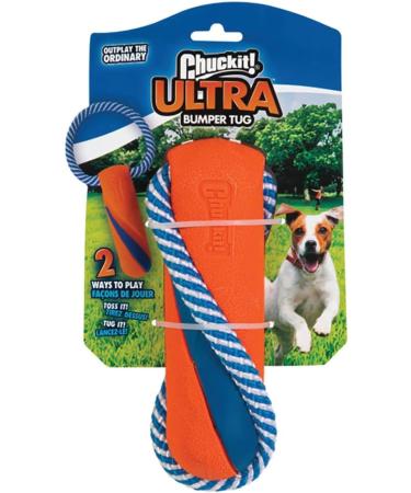 Chuckit! Ultra Bumper Tug Toy - Rope and Rubber Dog Fetch Toy - Buy Online on GoSupps.com