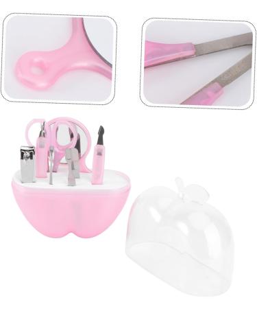 DOITOOL Fingernail Trimmer Tools Nail Kit Nail Trimming Kit Fingernail File Stainless Steel The Mirror Nail Kits Nail Clipper Kit 8 in 1 Nail File Manicure Pink Nail medium Pink - Buy Online on GoSupps.com