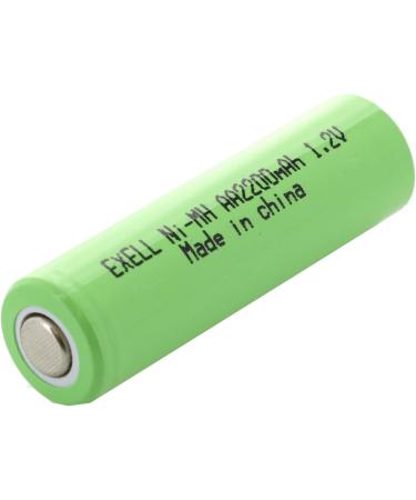 Buy Exell AA 1.2V Rechargeable NiMH Flat Top Batteries 2200mAh - Eco-Friendly Pack of 10 for International Shipping - Buy Online on GoSupps.com