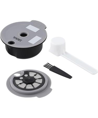  QOXEZY QOXEZY Reusable Coffee Capsule for Bosch Tassimo Coffee Machines 12g Brewing Capacity Includes 60ml and 180ml Lids a Spoon and a Cleaning Brush for a - Buy Online on GoSupps.com