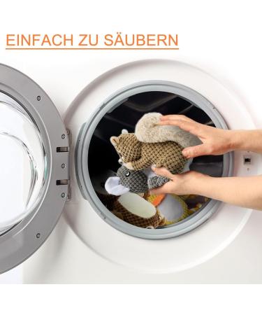 Interactive Plush Dog Toys - 4 Pack Awoof Squeaky Chewing Bones for Small & Medium Dogs | Durable Cotton Fabric - Buy Online on GoSupps.com