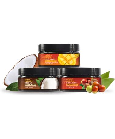 Desert Essence Coconut Body Butter 7.5oz | Deeply Moisturizing with Hyaluronic Acid & Coffee Oil | Antioxidant-Rich Coconut & Moringa Oils | Shop Internationally - Buy Online on GoSupps.com