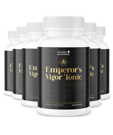 Emperor s Vigor Tonic - 100% Natural Herbal Supplement | Non-GMO No Stimulants Easy to Use | 60 Capsules 6 Month Supply | Made in USA 30 Count (Pack of 6)